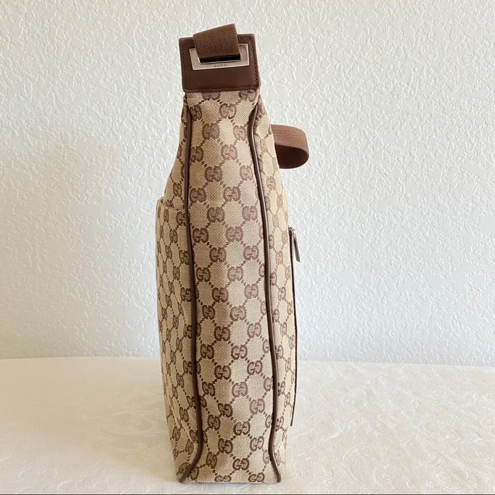 Gucci gg monogram canvas hobo bag